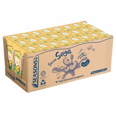 SEASONS Soya Bean Milk Tetrapack (250ml X 24)